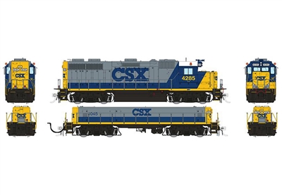 GP39 w/ SWMT Slug (DC/Silent): CSX YN2 #4285/1045 (RCL Nose Box, Strobe ...